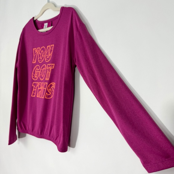 Xersion Girl’s Size Medium 10/12 Pink You Got This Graphic Active Tee Shirt - Picture 5 of 6